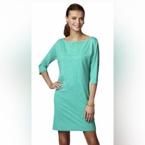 Lilly‎ Pulitzer Women’s Cassie Pima Cotton Shift Dress in Green Size Large